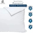 【Popular】 Waterproof Pillow Protector with Zipper Bed Bug Proof Pillowcase Protects Against Dust Mite Stains Allergens Pillow Cover 1pc 50*80cm.