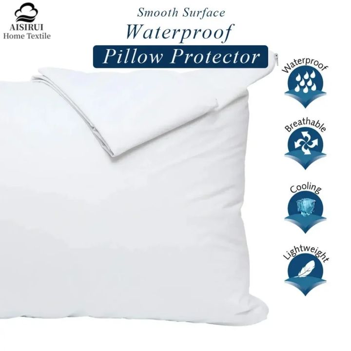 %E3%80%90Popular%E3%80%91%20Waterproof%20Pillow%20Protector%20with%20Zipper%20Bed%20Bug%20Proof%20Pillowcase%20Protects%20Against%20Dust%20Mite%20Stains%20Allergens%20Pillow%20Cover%201pc%20%2050*80cm%20-%20Image%202