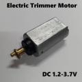 Electric Trimmer DC 1.2V 3.7V 6000RPM Hair Clipper Drive Haircut 180 Motor Front Side BLACK PLASTIC For Electric Clipper Trimmer Shaving Machine Motor 2 Pin Leads. 