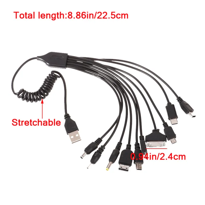 1Pc%2010%20In%201%20Micro%20USB%20Multi%20Pin%20Cable%20Charger%20Universal%20USB%20Adapter%20Cable%20Data%20Wire%20Cord%20Multifunction%20Data%20Transfer%20Cable%20-%20Image%202