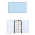 （New）Half Pan Watercolor Tray Paint Tin Box Empty Palette Painting torage Paint Tray. 