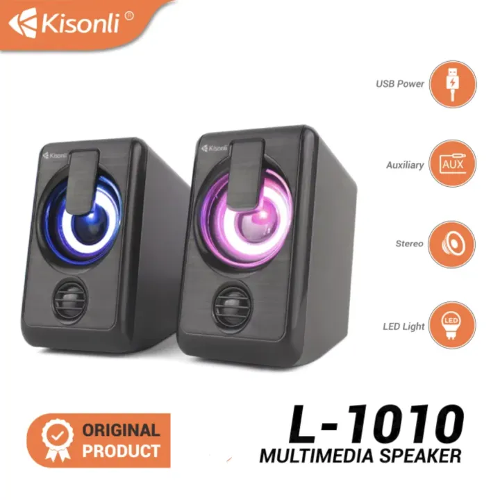 KISONLI%20L-1010%20USB%20Powered%20Multimedia%20Mini%20Computer%20Speaker%20With%20LED%20Light%20-%20Image%202