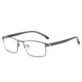 Anti-Blue Light Myopia Glasses Finished Business Men Women Metal Square Prescription Eyeglasses Diopter 0 -0.5 To -6.0 Oculos. 