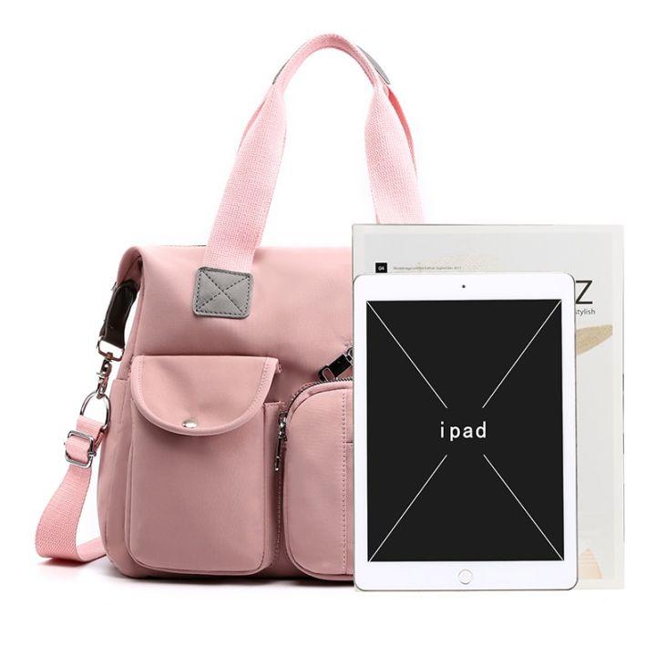 Large%20Capacity%20Handbags%20Casual%20Messenger%20Bag%20pink%20multi%20pock%20Travel%20Waterproof%20Crossbody%20Bags%20For%20Women%20Top-handle%20Shoulder%20Tote%20-%20Image%202