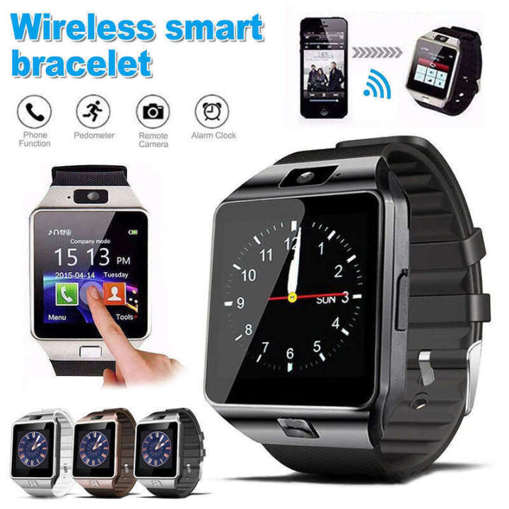 Toucreen Smart Watch Bluetooth Call Fiess Tracker Pedometer Remote Camera Voice Recorder Video Recording Sports Smartwatch Men Women Kids