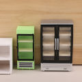 1/12 Dollhouse Simulation Refrigerator Freezer Model Dollhouse Mini Furniture Accessories Dolls House Decoration Toys. 