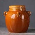 Ceramic Storage Jar with Lid Set Traditional Handmade Sealed for Pickels Table Home.