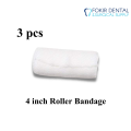 3 pcs 4 inch Gauze, Dressing Roller Bandage - Fast Aid. 