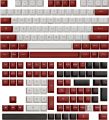 AKKO Chicago ASA Profile Double-Shot PBT 158 Keys Full Keycaps Set for Mechanical Keyboard.