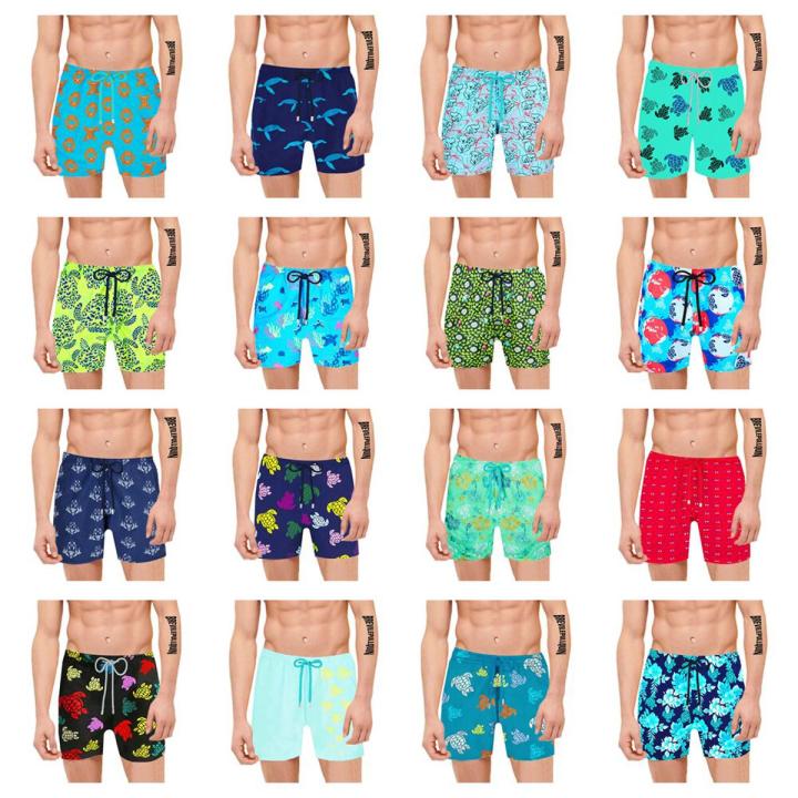 Limited Editions 2023 Brand Turtles Brevilepullquin Swimwear Men Beach Board Shorts Bermuda Adults Swimsuits 100% Quick Dry