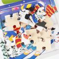 20piece Wooden Puzzle Cartoon Animals Car Letter Number Pattern Jigsaw Puzzles Game Kids Educational Learning Toys for Children. 
