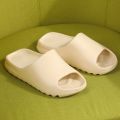 Men's Summer Slides Breathable Cool Beach Slippers Fish Mouth Flip Flops Men Sandals Lightweight Bone We Yzy Plus Size 37-45.