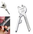 6 in 1 Multipurpose Keychains Pocket Tools Opener key ring chain kit tactical Screwdriver - Key Ring - Key Ring.