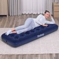 Single Air Bed with Pumpers - Blue. 