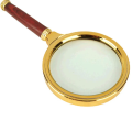 90mm magnifier wooden handle Reading Magnifying Glass Lens Handheld Magnifier. 