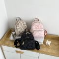 PU Leather Shoulder Mini Small Backpack Multi-Function Ladies Phone Pouch Pack Flower Print Ladies School Backpack Bag for Women.
