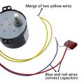 Egg Turning Motor AC Motor 220V CW/CCW 2.5rpm Mini Synchronous Motor 6W with Gear for Automatic Incubator.