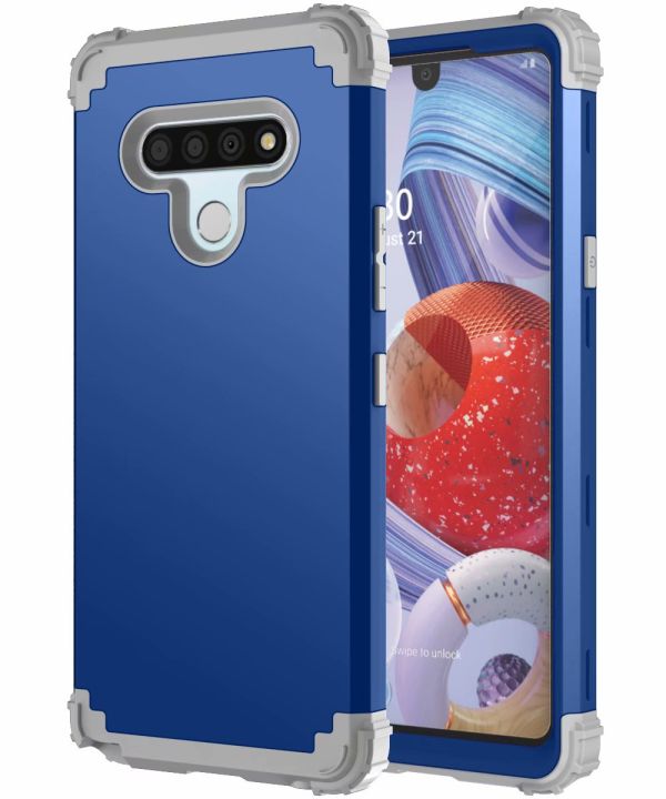 For LG Stylo 6 Case Hard PC+Silicone Hybrid Armor Shockproof protective Back Cover Case For LG Stylo6 Full Cover phone shell