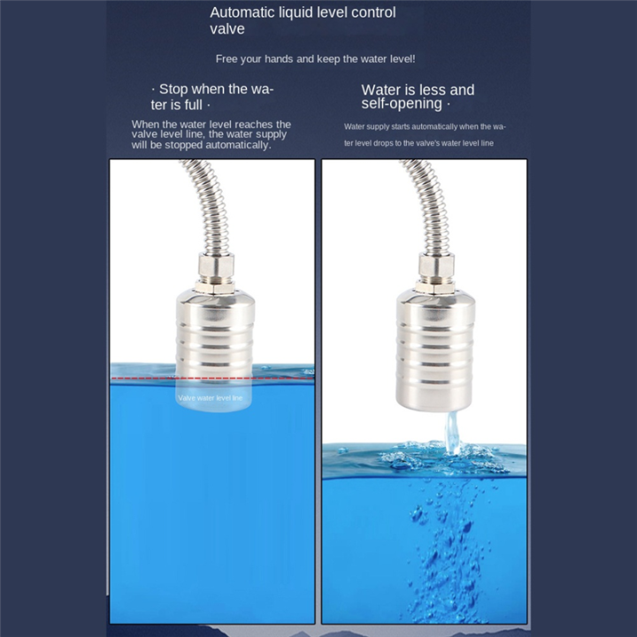 2Pcs%20Fully%20Automatic%20Water%20Level%20Control%20Float%20Valve,%20Water%20Level%20Controller%20for%20Water%20Tank%201/2Inch%20Upper%20Water%20Intake%20-%20Image%202