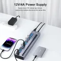 Acasis USB Hub 5Gbps Hub USB 3.0 Splitter USB Splitter For Laptop Macbook Steam Deck For Data Transfer Charging Dock Station. 