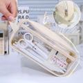 Classic Fashion Pencil Bag Stationery Storage Bag Organizer Large Capacity Pencil Case. 
