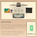 Akko MU01 Wooden Mechanical Keyboard MOA Profile RGB Hot-swappable BT 5.0/2.4G Wireless Type-C Wired Gaming Keyboard. 