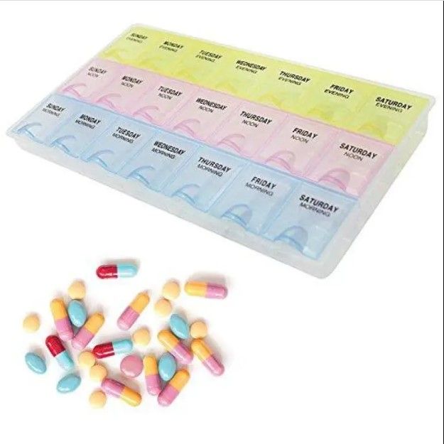 21%20Slots%20Multicolor%207%20Days%20Health%20Care%20Pill%20Case%20Plastic%20Medicine%20Container%20-%20Medicine%20Box%20-%20Image%202