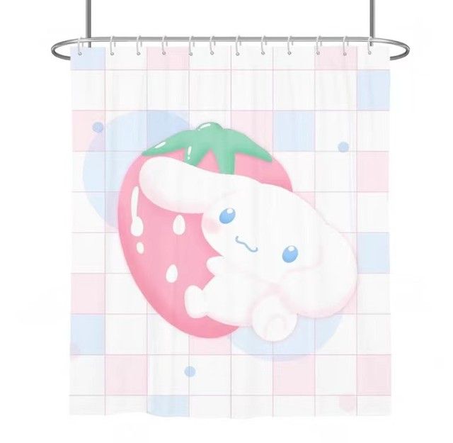 180cm%20Kawaii%20Sanrios%20Kuromi%20My%20Melody%20Kitty%20Anime%20Cartoon%20Shower%20Curtains%20Bathroom%20Waterproof%20Curtain%20With%20Hooks%20Girls%20Gifts%20-%20Image%202