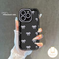 Simple Cuet Bowknot Soft Angel Eyes Case Compatible for IPhone 16 11 13 15 12 14 Pro Max X XR XS Max 8 6 15 7 6s 16 Plus 7Plus SE 2020 Candy Color Cover.