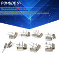 200PCS 4Mhz 6Mhz 8Mhz 12Mhz 16Mhz 20Mhz 24Mhz 32.768K 2*6 32.768K 3*8 Quartz Crystal Resonator Passive Oscillator HC 49S. 