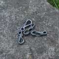 30PCS/Mini Spring Backpack Clasps Climbing Carabiners Keychain Camping Bottle Hooks Survival Gear - Grey. 