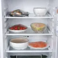 100Pcs Disposable Plastic Wrap Food Cover Elastic Plastic Wrap for Fruit Bowls Cups Caps Storage Kitchen Fresh Keeping Saver Bag. 