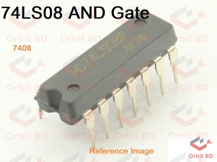 7408%20SN74HC08N%2074HC08%2074LS08%202%20Input%20AND%20Gate%20IC%20Dual%20In%20Package%20DIP%2014%20Pin%20IC%20Electrical%20Circuitry%20&%20Parts%20-%20Image%203
