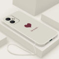 VIVO Y27 4G Stylish Love Heart Rubber Phone Cover Liquid Silicon Case Shockproof Casing.