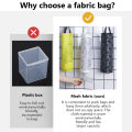 1/3Pcs Kitchen Plastic Mesh Dispenser Organizer Trash Bags Holder Trash Bag Storage Bag Garbage Bags High Quality 3 Color Hanging Bags. 