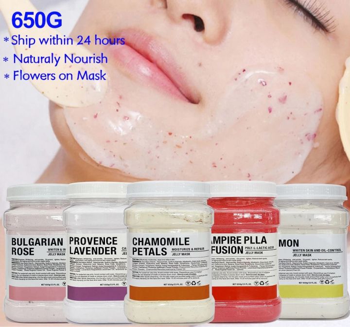 650G Jelly Face Mask Powder Facial DIY Hydrojelly Masks Wholesale Peel Off Professional Facials Skin Care Product Collagen Rose Vnce Lncei