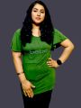Kappa Fashion Regular Use Export Quality Fashionable Cotton Linen Mix Comfortable T-Shirt For Ladies .. 