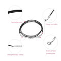 100Pcs 18Inch 1.5mm Black Wax Cord Necklace Rope Bracelet Faux Leather Cord Buckles Bulk for Jewelry Making Supplies. 