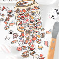 100 pcs Kawaii Cartoon small Stickers Cute Mini Decorative Scrapbooking accessories Adhesive Diy junk journal supplies. 