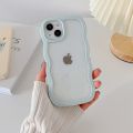 Soft Wavy Lines Phone Case For iphone 15 11 12 13 14 Pro Max XS MaxCandy Bumper Transparent Cases Cover. 