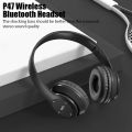 P47 Wireless bluetooth headphone With Mic Noise Cancelling Headsets Stereo Sound Earphones Sports Gaming Headphones Supports PC. 