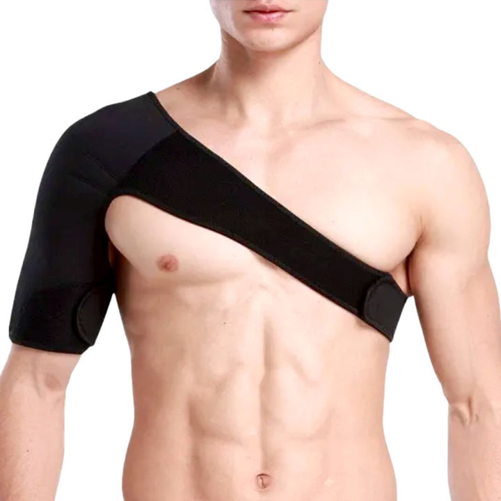 Shoulder Support Immobilizer-Shoulder Support for Rotator Cuff, Dislocated AC Joint, Labrum Tear, Shoulder Pain, Shoulder Stability Brace with Pressure Pad | Under Shirt Compression Pad