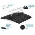 5 Pcs Women'S Satin Padded Hangers, Non-Slip Thick Foam Black Hangers.