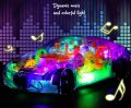 Transparent Gear Concept Racing Car Multicolored Mechanical Kids Toy with Music Light.