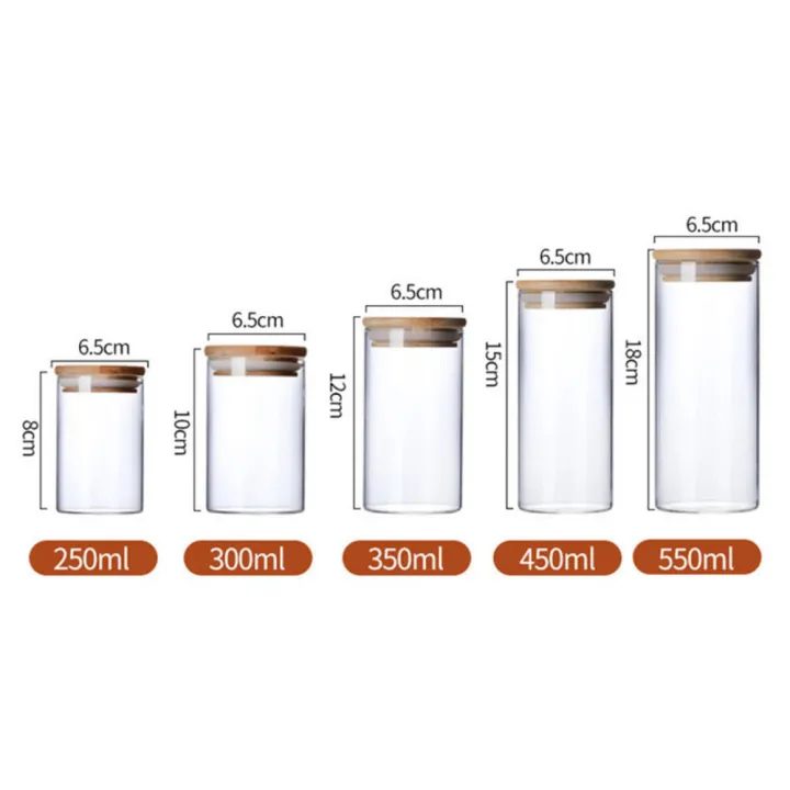 Eco-friendly%20Glass%20jar%20Sleek%20Transparent%20Bamboo%20lid%20Airtight%20Versatile%20Sealed%20canister%20for%20Kitchen%20accessories%20Loose%20tea%20-%20Image%206