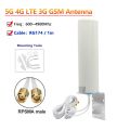 2*2 Cable TS9 SMA RPSM Male 5G 4G LTE 3G GSM IP67 Mimo Outdoor Waterproof Aerial 28dbi Omni WiFi AP Amplifier Router Antenna. 