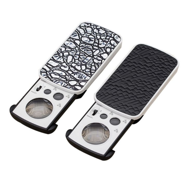 Handheld%2030X%2060X%2090X%20Magnifying%20Glass%20Foldable%20Optical%20Lens%20Jewelry%20Appraisal%20Reading%20Monocle%20Magnifier%20Loupe%20with%20UV%20LED%20-%20Image%204
