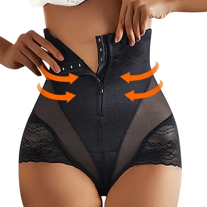 Shaper%20Panties%20Sexy%20Lace%20Shapers%20Body%20Shaper%20With%20Zipper%20Single%20Buckle%20Panties%20Women%20Shapewear%20Daily%20Waist%20Trainer%20Corset%20Femme%20-%20Image%202