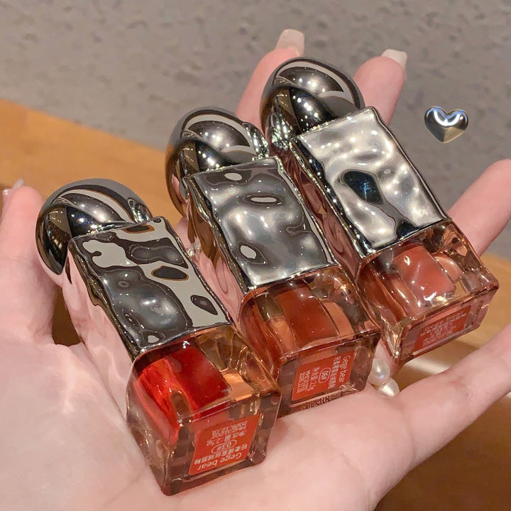 Gegebear's Soft Nude Mist, Velvet Lip Gloss, Matte Matte, Wearable Makeup, Non-Stick Lip Gloss, White Lipstick