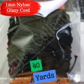 1mm Black Nylon Cord Satin String / Glazy Cord for Craft, Chinese Knotting, Necklaces, Bracelet Jewelry Making. 